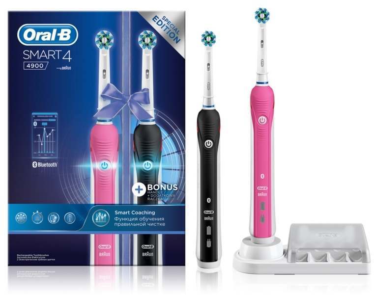 verkoper Seminarie Vergoeding Oral-B D601.525 Smart 4 4900 Special Edition Duo Electric Toothbrush