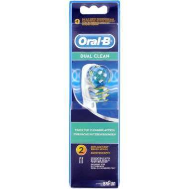 Oral-B EB417-2 2 Pack Dual Action Toothbrush Heads