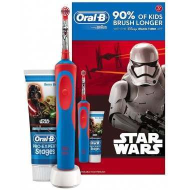 Oral-B 81611653 Pro-Expert Stages Toothpaste & Stages Vitality Star Wars Rechargeable Electric Toothbrush