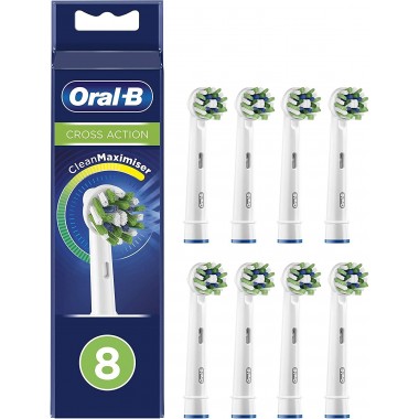 Oral-B EB50-8 CrossAction 8 Pack Toothbrush Heads