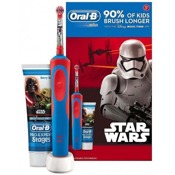 Oral-B 81611653 Pro-Expert Stages Toothpaste & Stages Vitality Star Wars  Rechargeable Electric Toothbrush