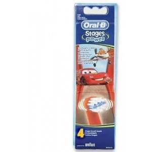 Oral-B EB10-4 Cars & Planes 4 Pack Toothbrush Heads