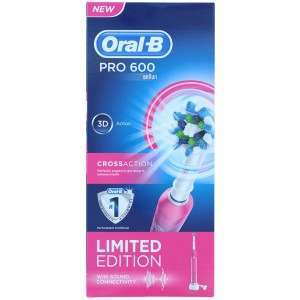 Oral-B D16.513 PRO 600 (PC600) Pink CrossAction Electric Toothbrush
