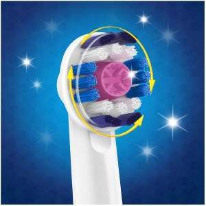 Oral-B EB18P-1 3D White 1 Pack Pink Replacement Toothbrush Heads