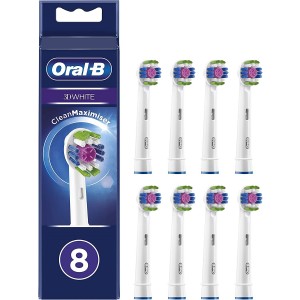 Oral-B EB18-8 3D White 8 Pack Toothbrush Heads